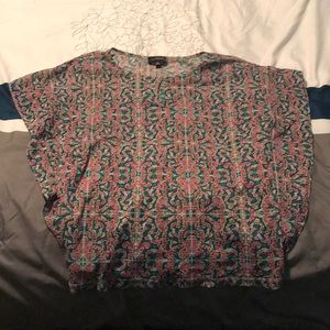 Sheer paisley, floral top